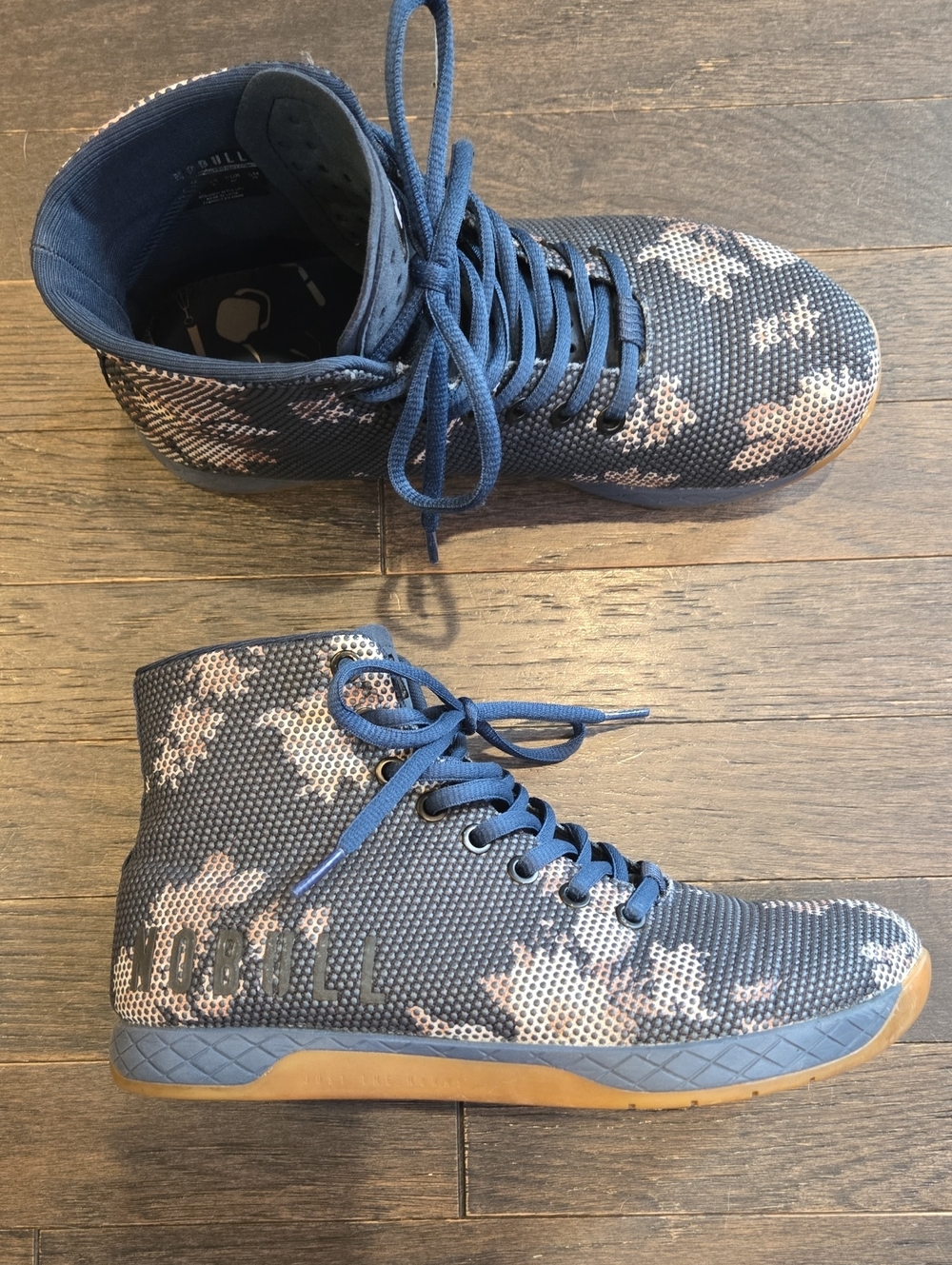 NOBULL Dark Floral Gum Trainer High-Top - Navy - SZ Women's 8.5/Men's 7